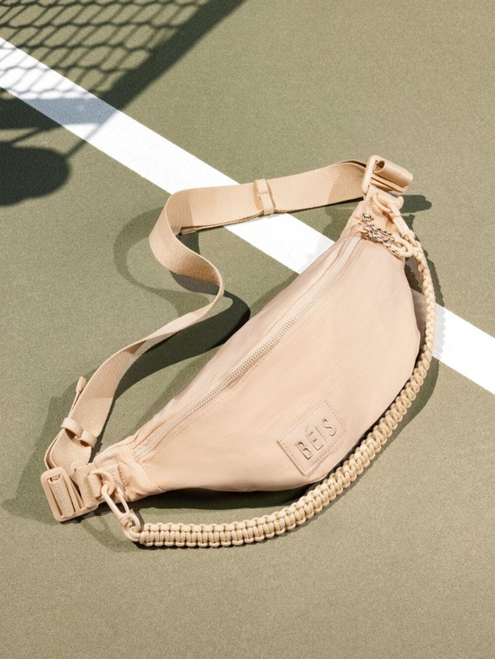 BEIS Neutral Beige The Sport Belt Bag Sling Crossbody NWT